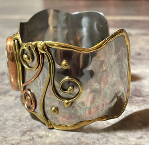 Cuff Bangle - Dalmatian Jasper